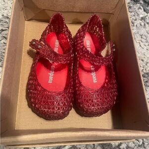 Mini Melissa Red toddler Shoes size 6